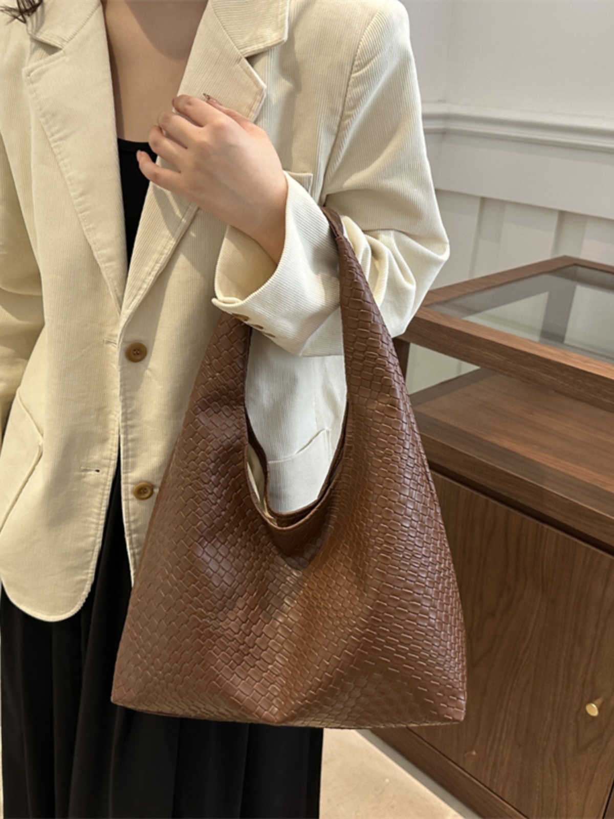 Bolso Tote Tejido Moderno para - Women'S Young Bags reseña y precio